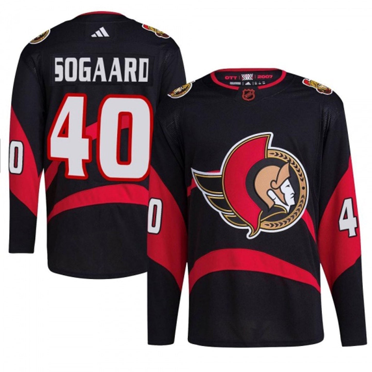 Hockey Mads Sogaard Chicago Blackhawks 40 Jersey