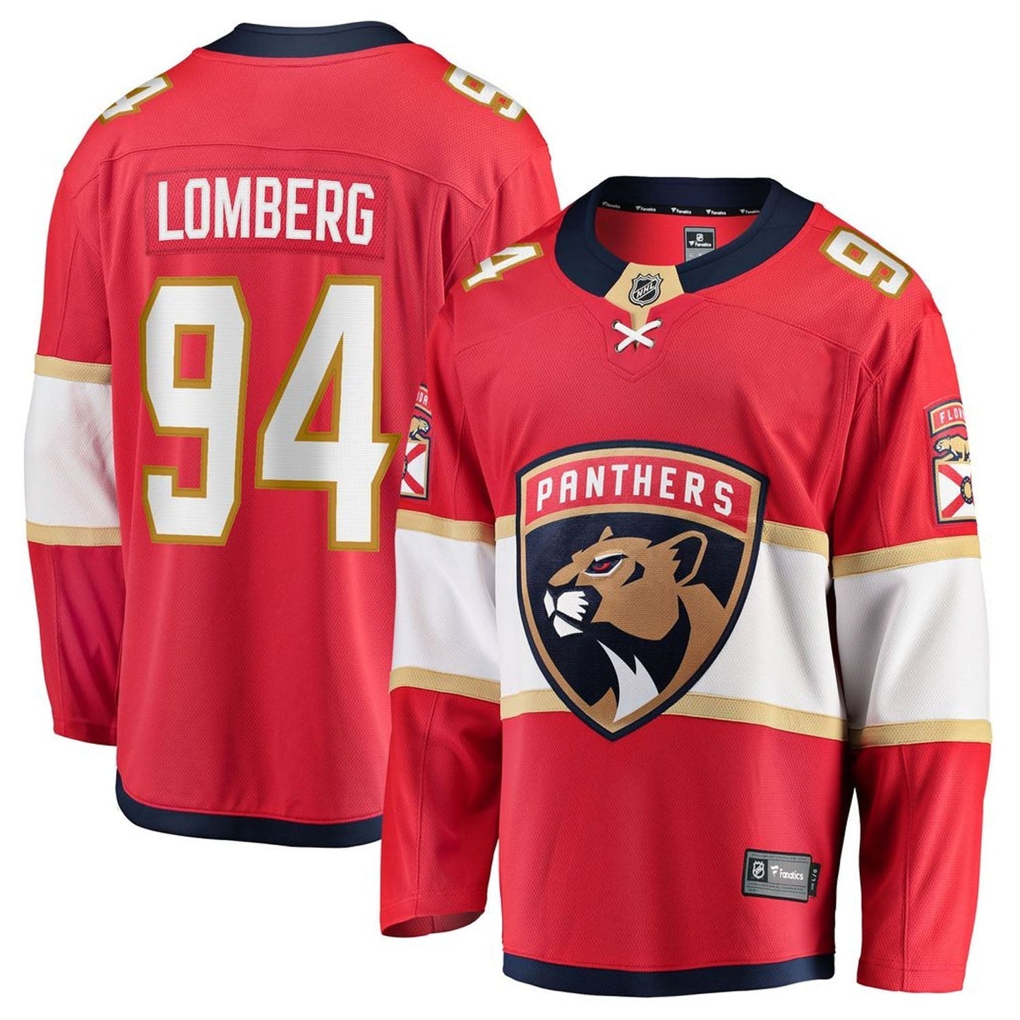 Hockey Ryan Lomberg Florida Panthers 94 Jersey