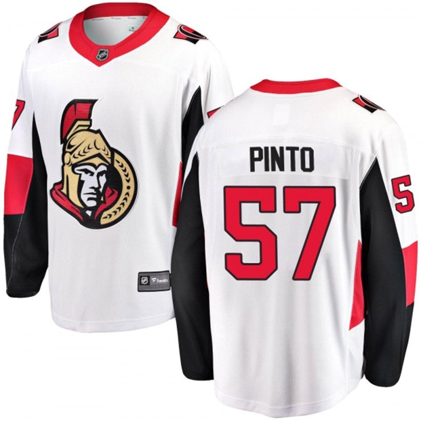 Hockey Shane Pinto Ottawa Senators 57 Jersey