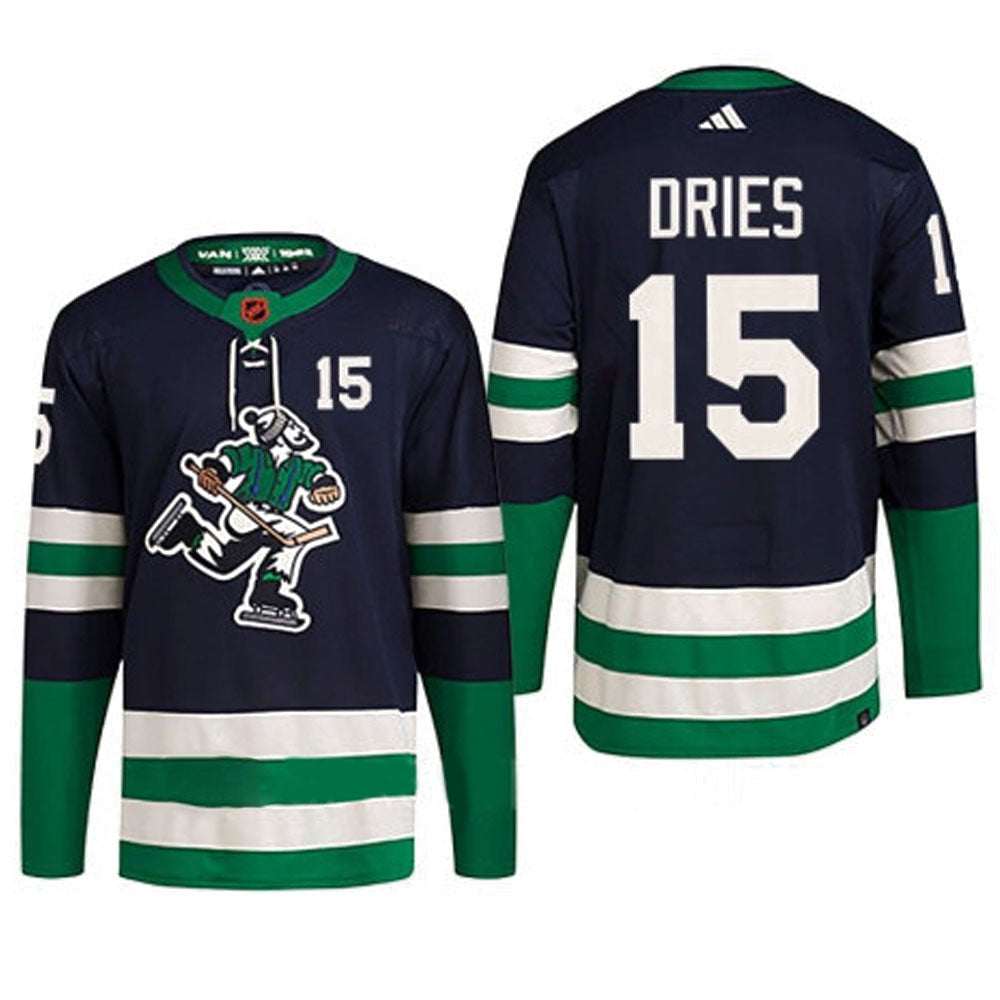 Hockey Sheldon Dries Vancouver Canucks 15 Jersey