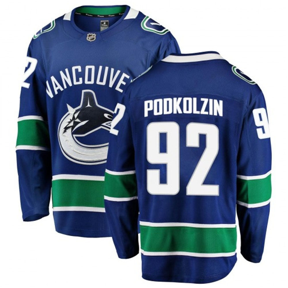 Hockey Vasily Podkolzin Vancouver Canucks 92 Jersey