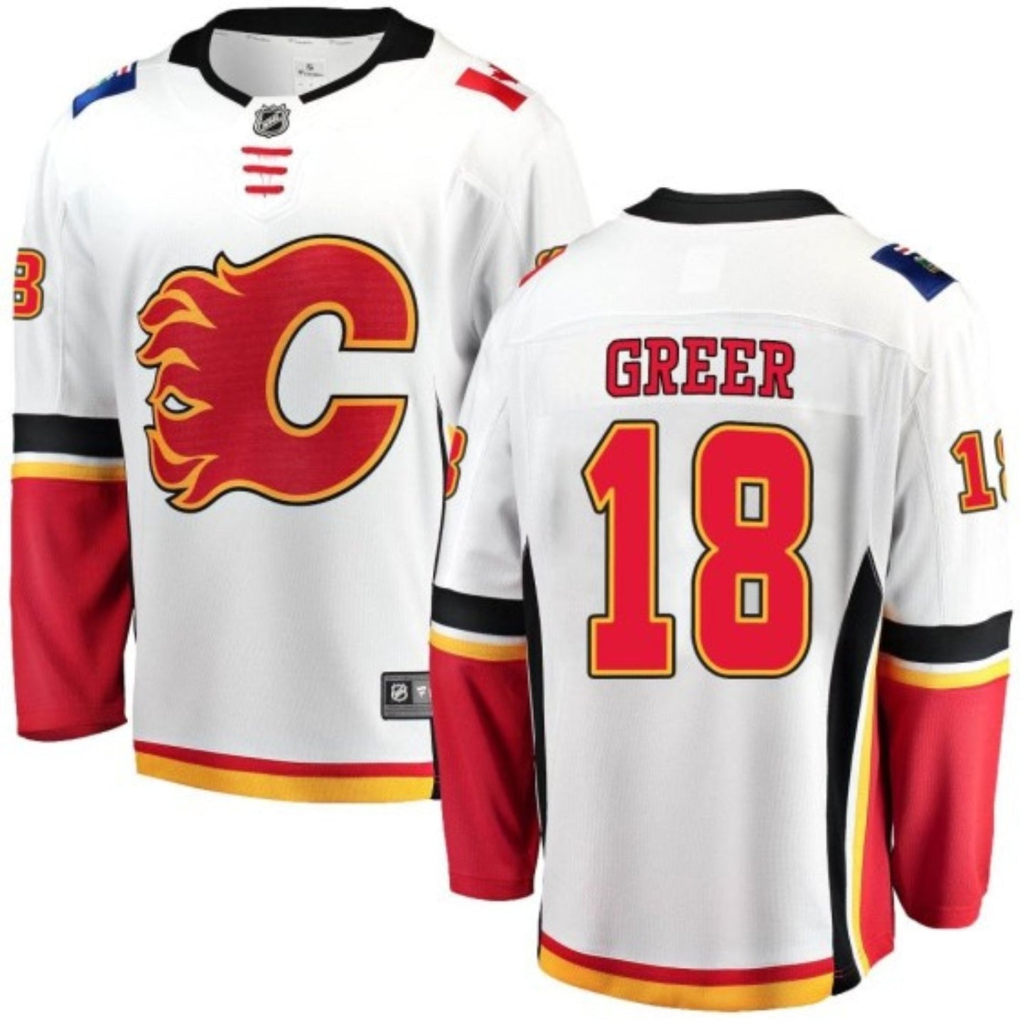 Hockey A.J Greer Calgary Flames 18 Jersey