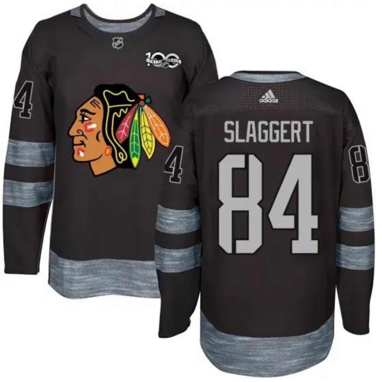 Hockey Landon Slaggert Chicago Blackhawks 84 Jersey