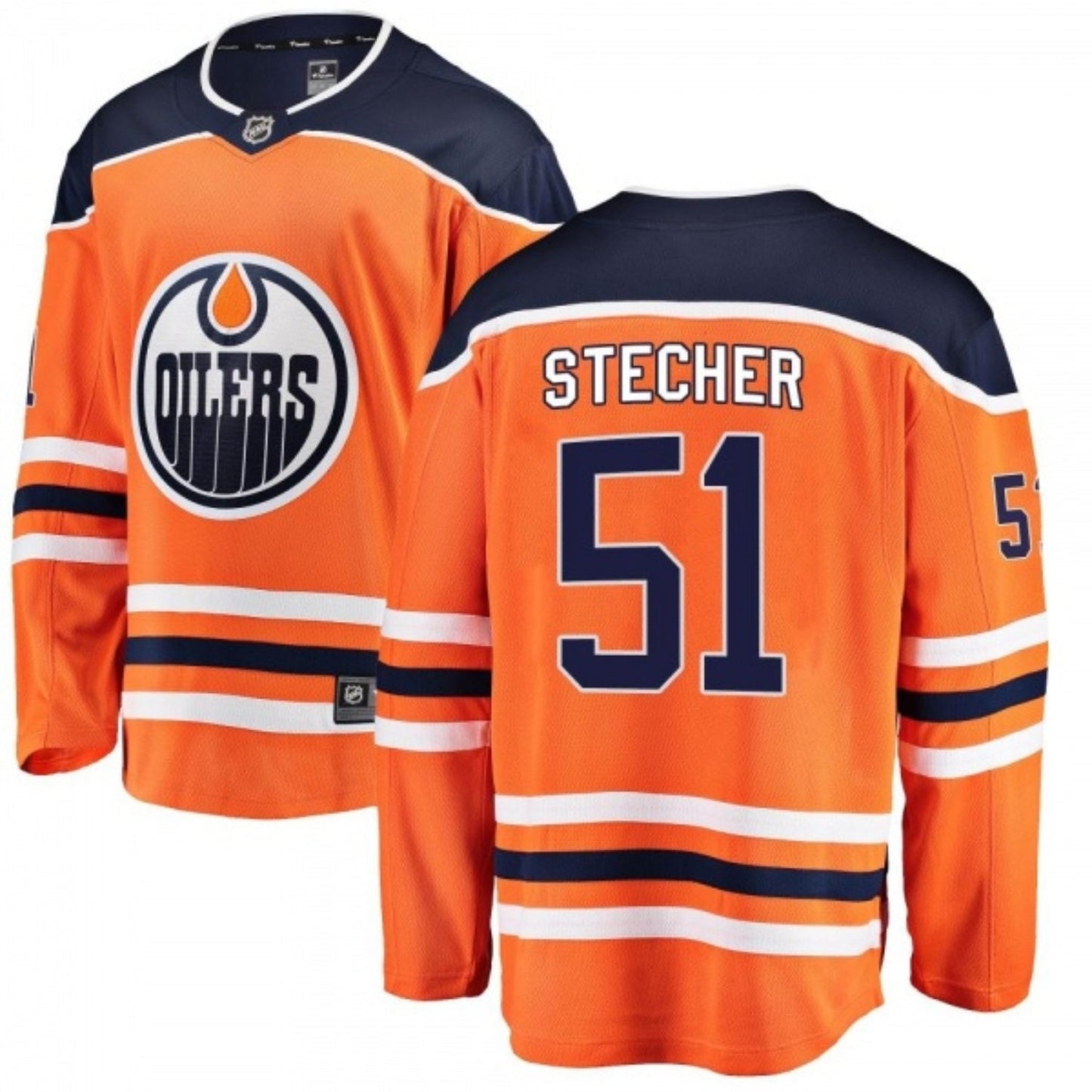 Hockey Troy Stecher Edmonton Oilers 51 Jersey