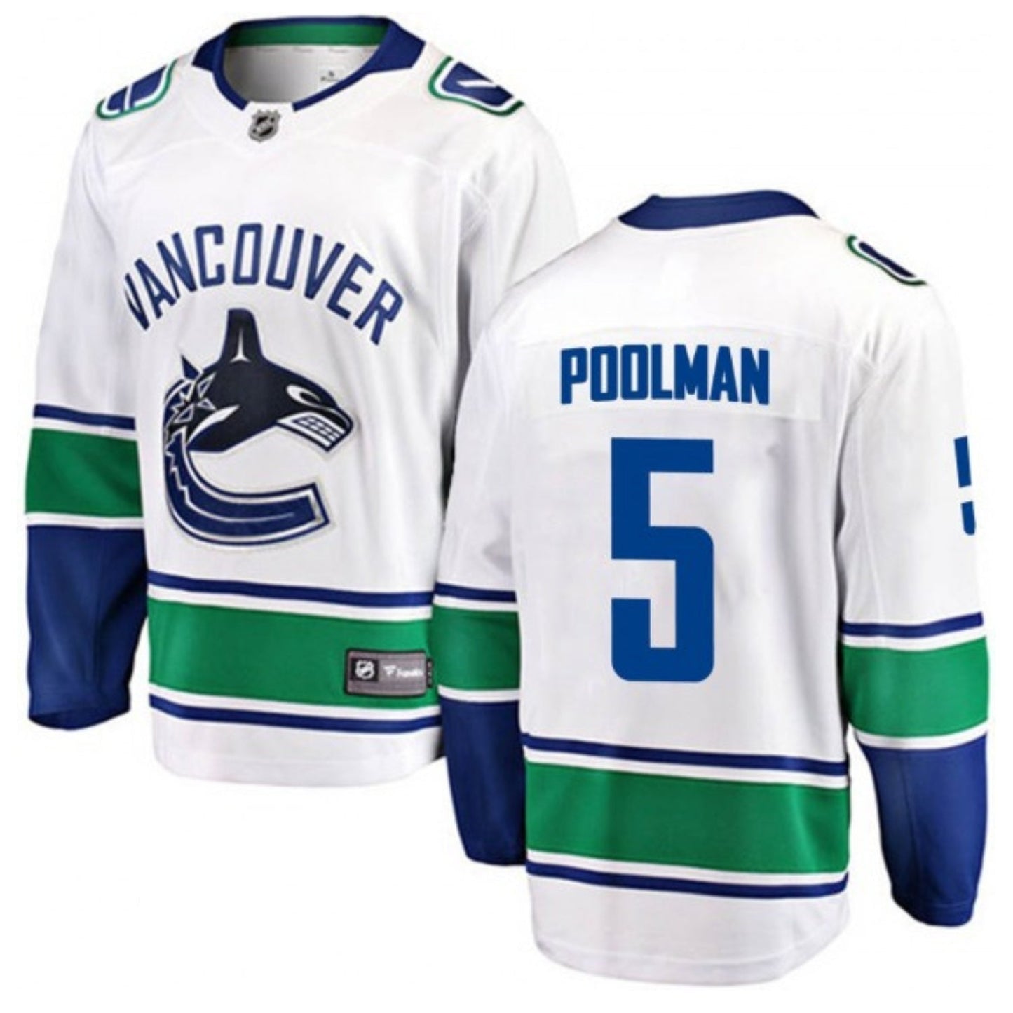 Hockey Tucker Poolman Vancouver Canucks 5 Jersey