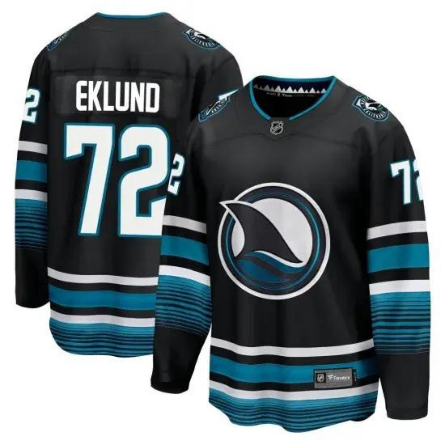 Hockey William Eklund San Jose Sharks 72 Jersey