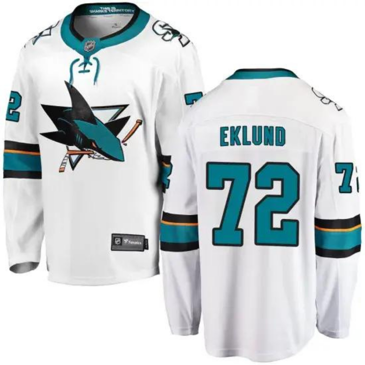 Hockey William Eklund San Jose Sharks 72 Jersey