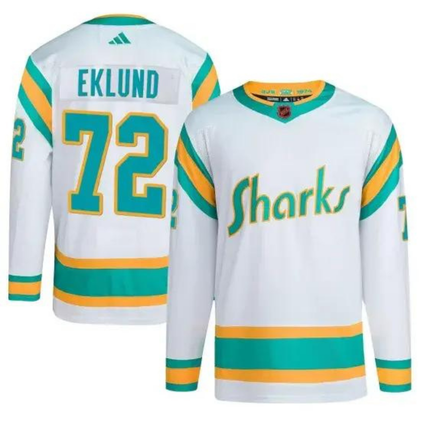 Hockey William Eklund San Jose Sharks 72 Jersey