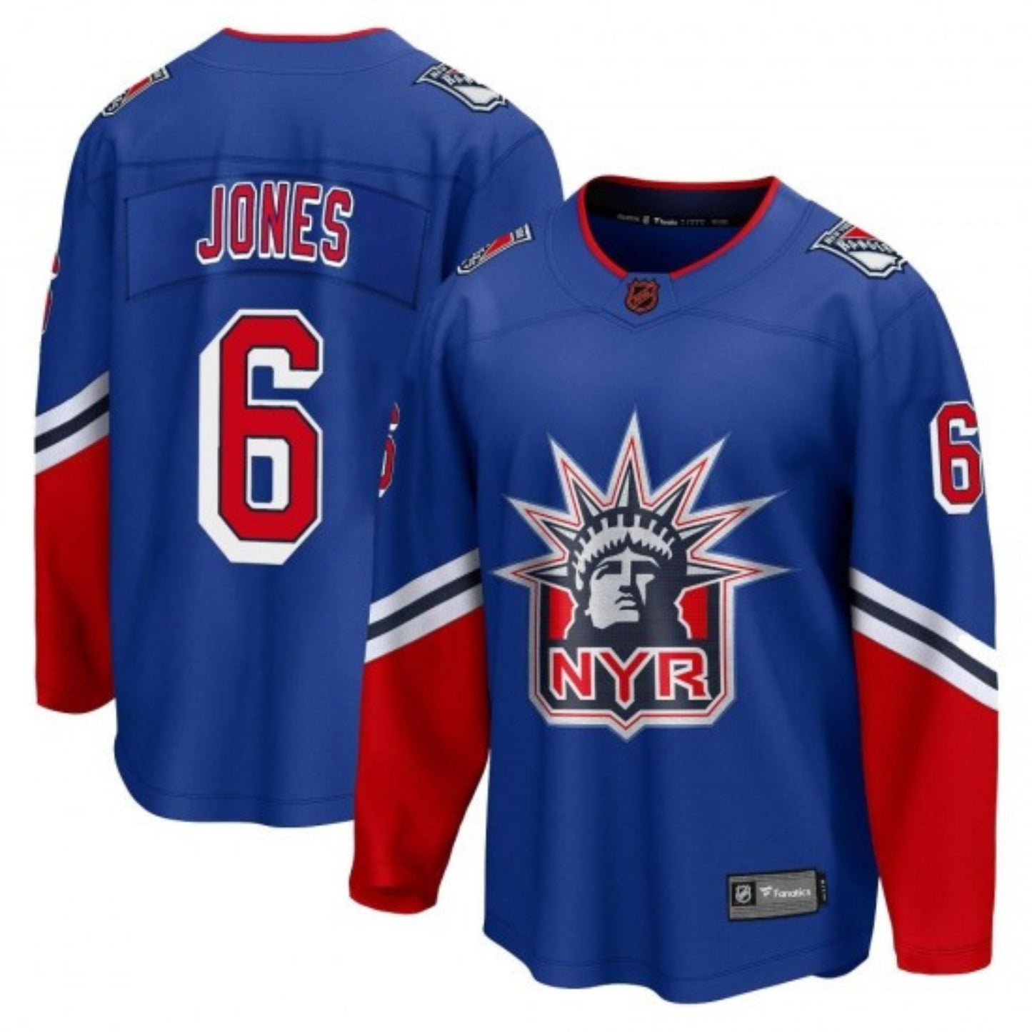 Hockey Zac Jones New York Rangers 6 Jersey