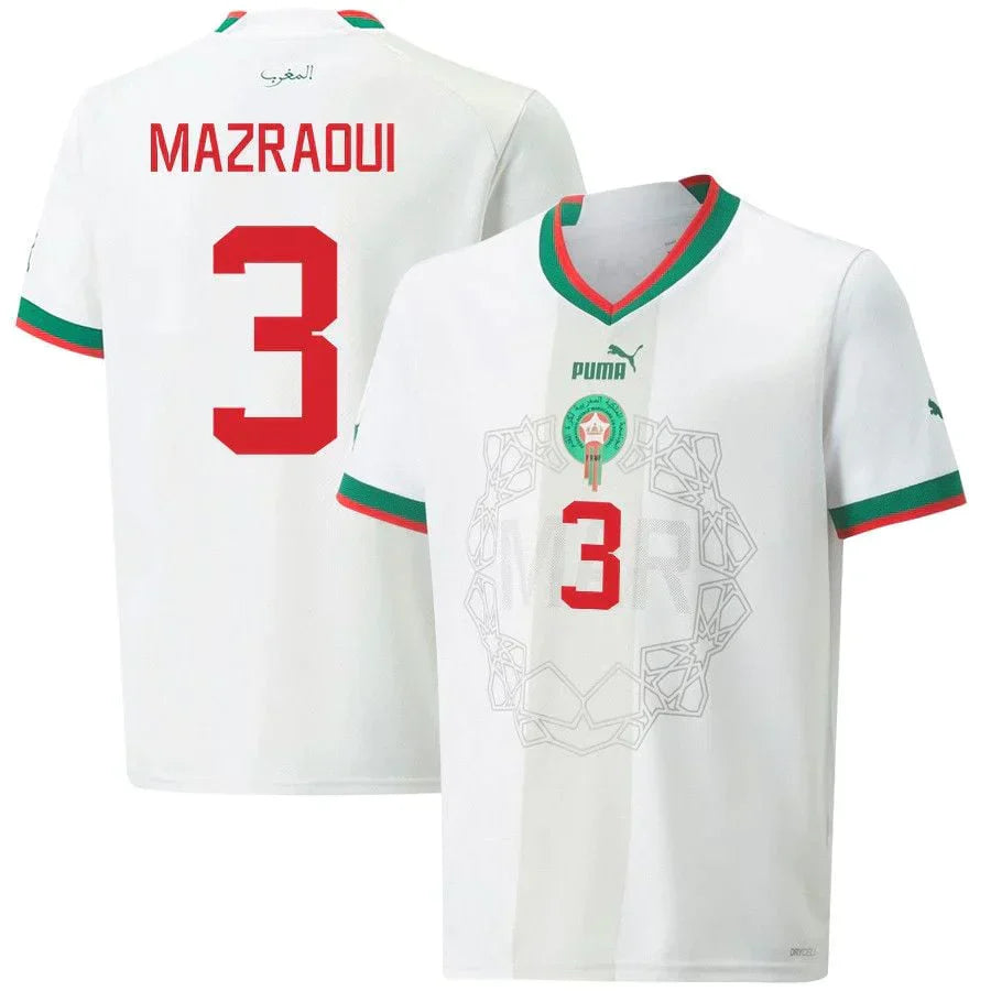 Noussair Mazraoui Morocco 3 FIFA World Cup Jersey