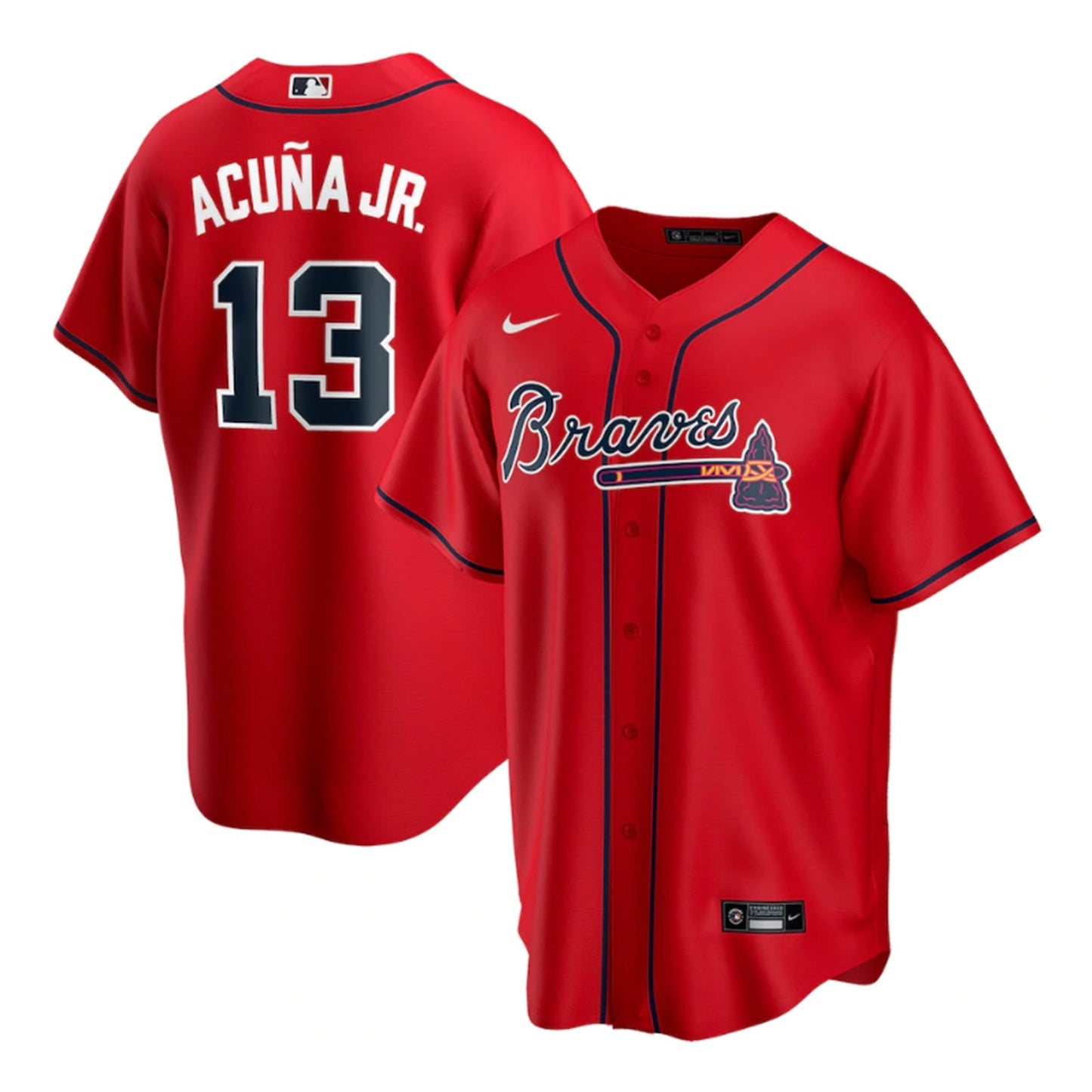 Baseball Ronald Acuna Jr. Atlanta Braves 13 Jersey
