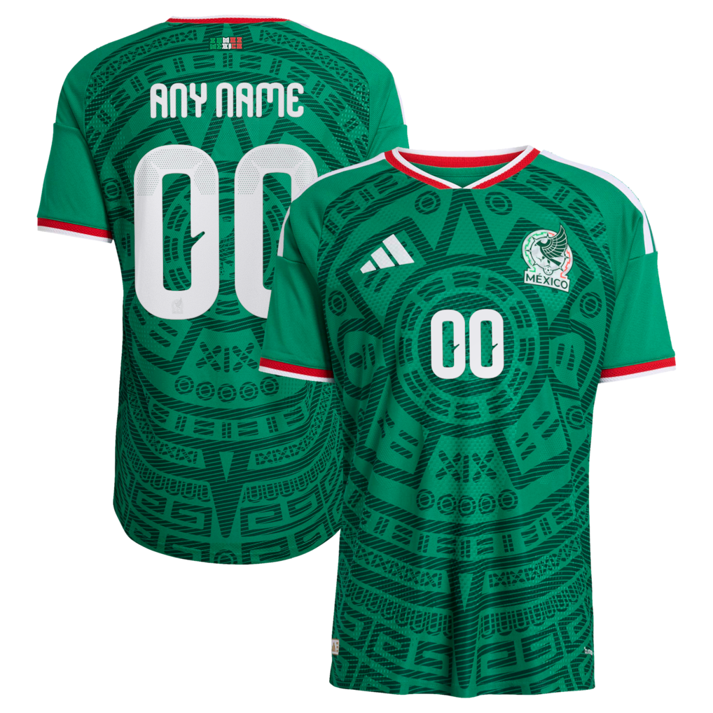 Mexico National Team 2026 Home Authentic Custom Jersey - Green