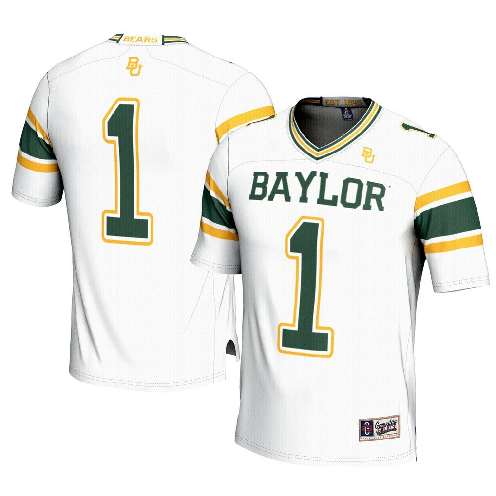 #1 Baylor Bears GameDay Greats Football Jersey - White -