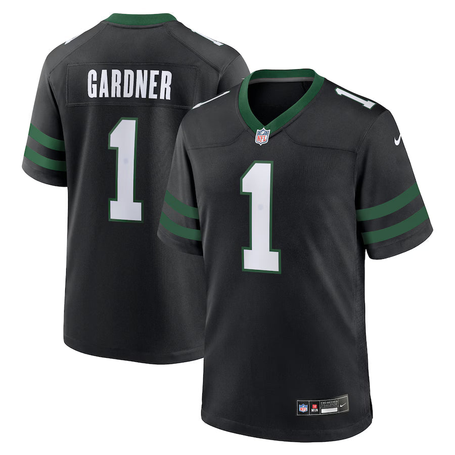 Ahmad Sauce Gardner New York Jets Alternate Game Jersey - Legacy Black -