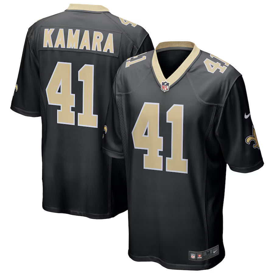 Alvin Kamara New Orleans Saints Game Jersey - Black -