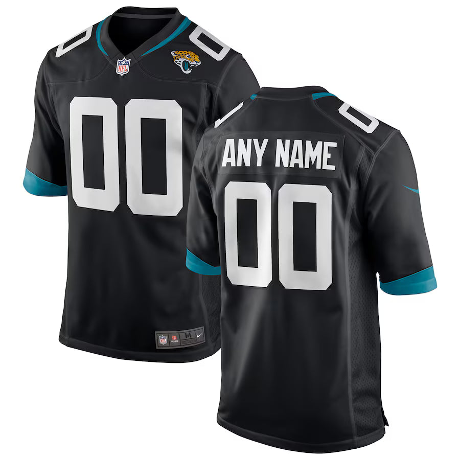 Jacksonville Jaguars Custom Game Jersey - Black -
