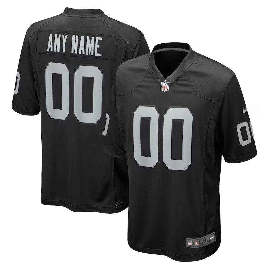 Las Vegas Raiders Custom Game Jersey - Black -