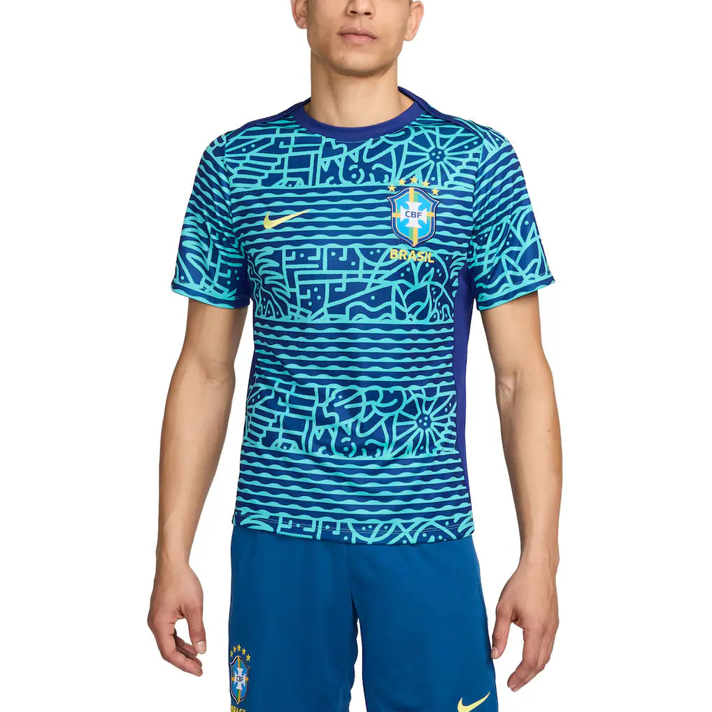 Brazil National Team 2026 Academy Pro Pre-Match Top - Blue