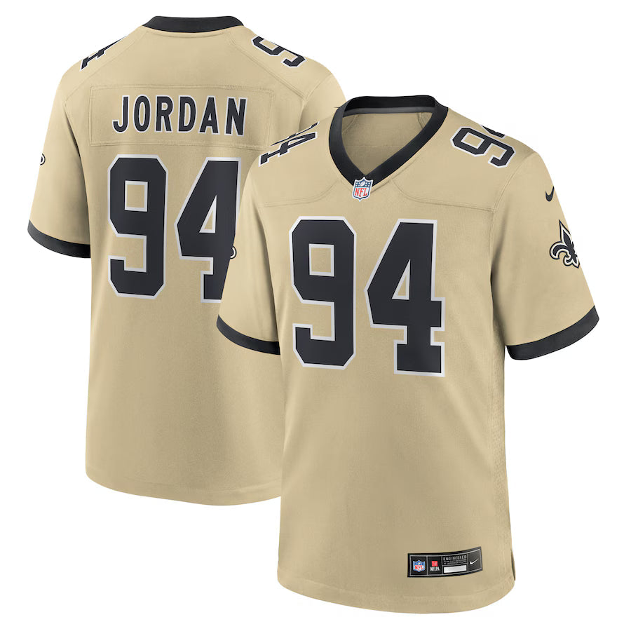 Cameron Jordan New Orleans Saints Gameday Golds Alternate Game Player Jersey - Gold -