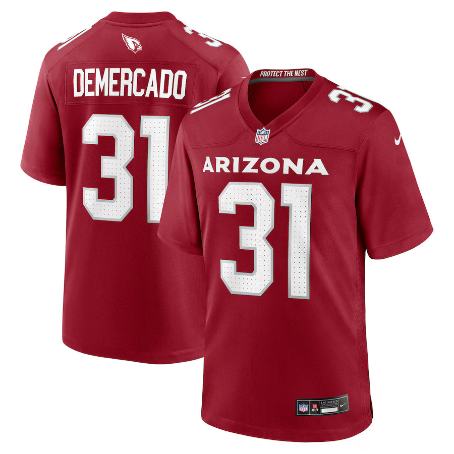 Emari Demercado Arizona Cardinals Team Game Jersey - Cardinal -
