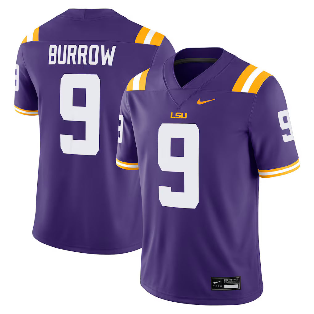 Joe Burrow LSU Tigers Alumni Game Jersey - Purple -