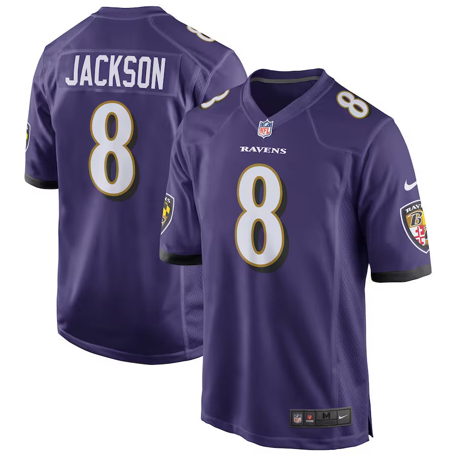 Lamar Jackson Baltimore Ravens Game Jersey - Purple -
