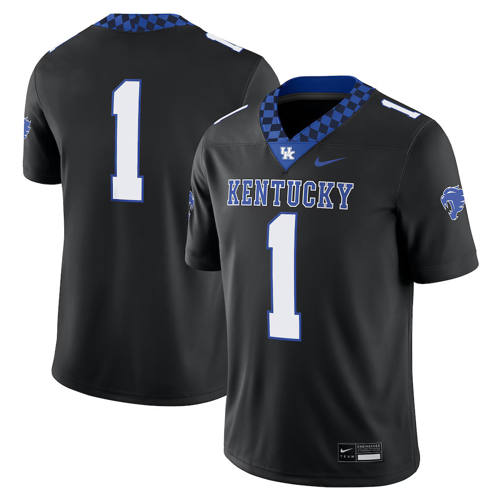 #1 Kentucky Wildcats Alternate Game Jersey - Black -