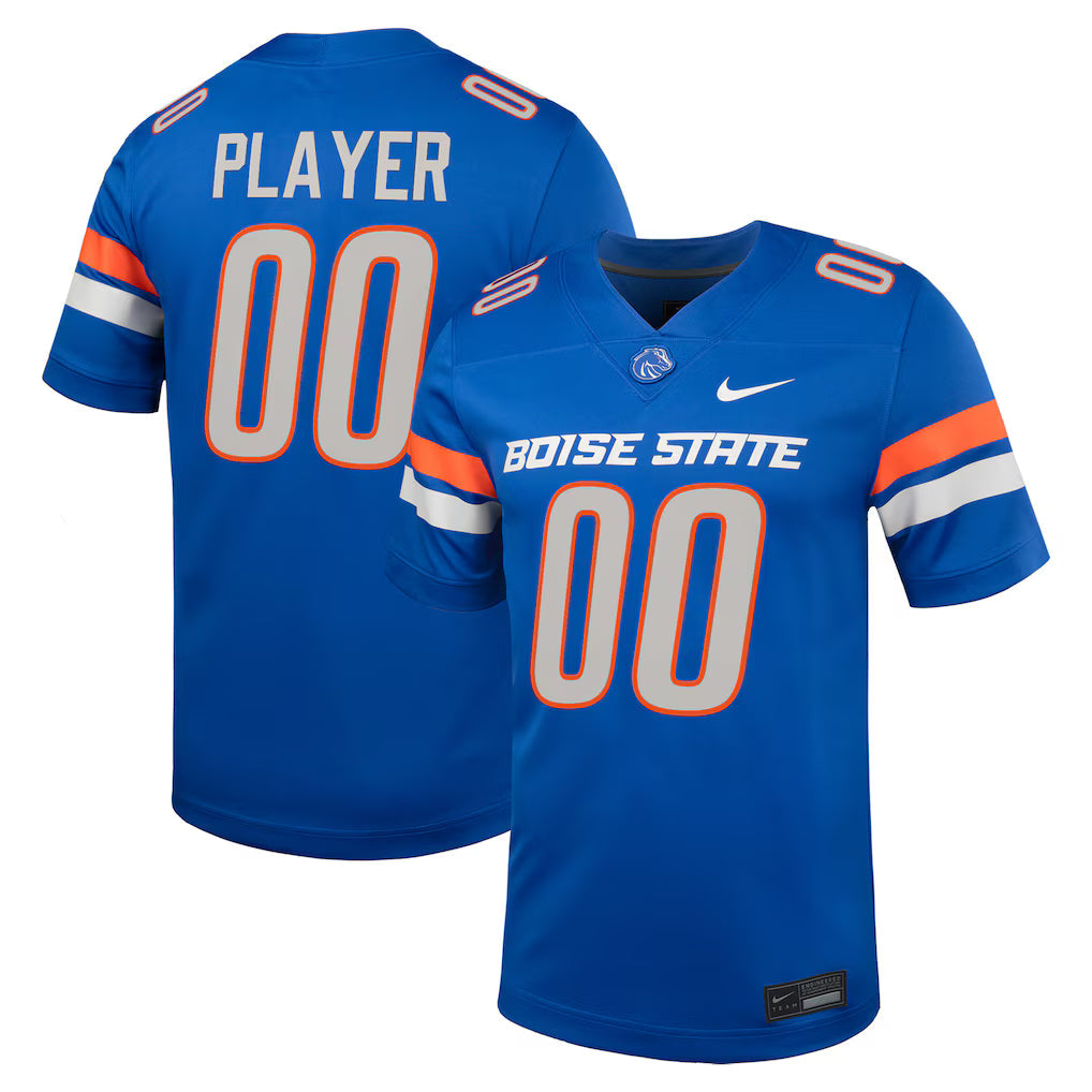 Boise State Broncos NIL Pick-A-Player Football Game Jersey - Royal -