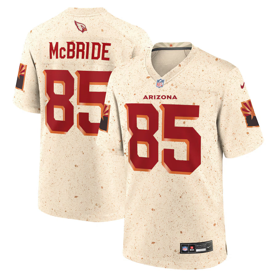 Trey McBride Arizona Cardinals 2025 Rivalries Collection Game Jersey - Natural-