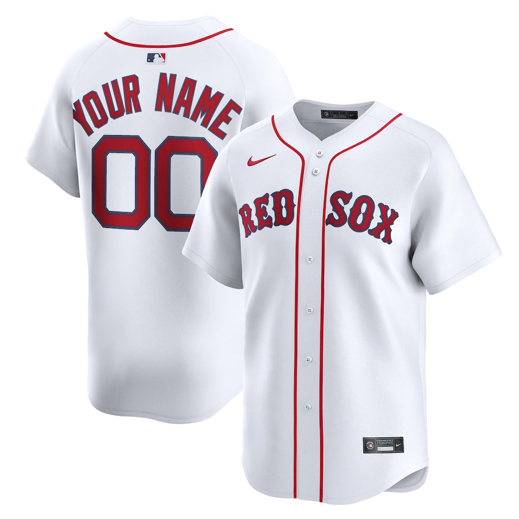 Boston Red Sox Home Limited Custom Jersey - White
