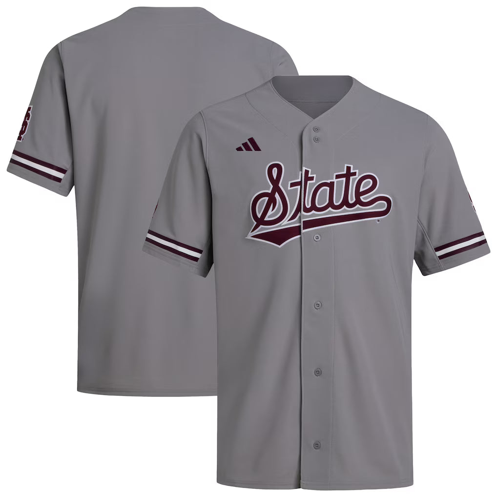 Mississippi State Bulldogs Baseball Jersey - Gray -