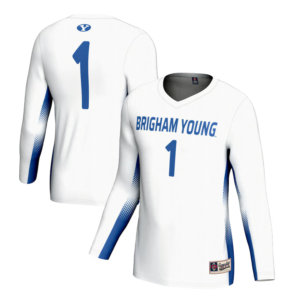 #1 BYU Cougars GameDay Greats Lightweight Volleyball Jersey - White -