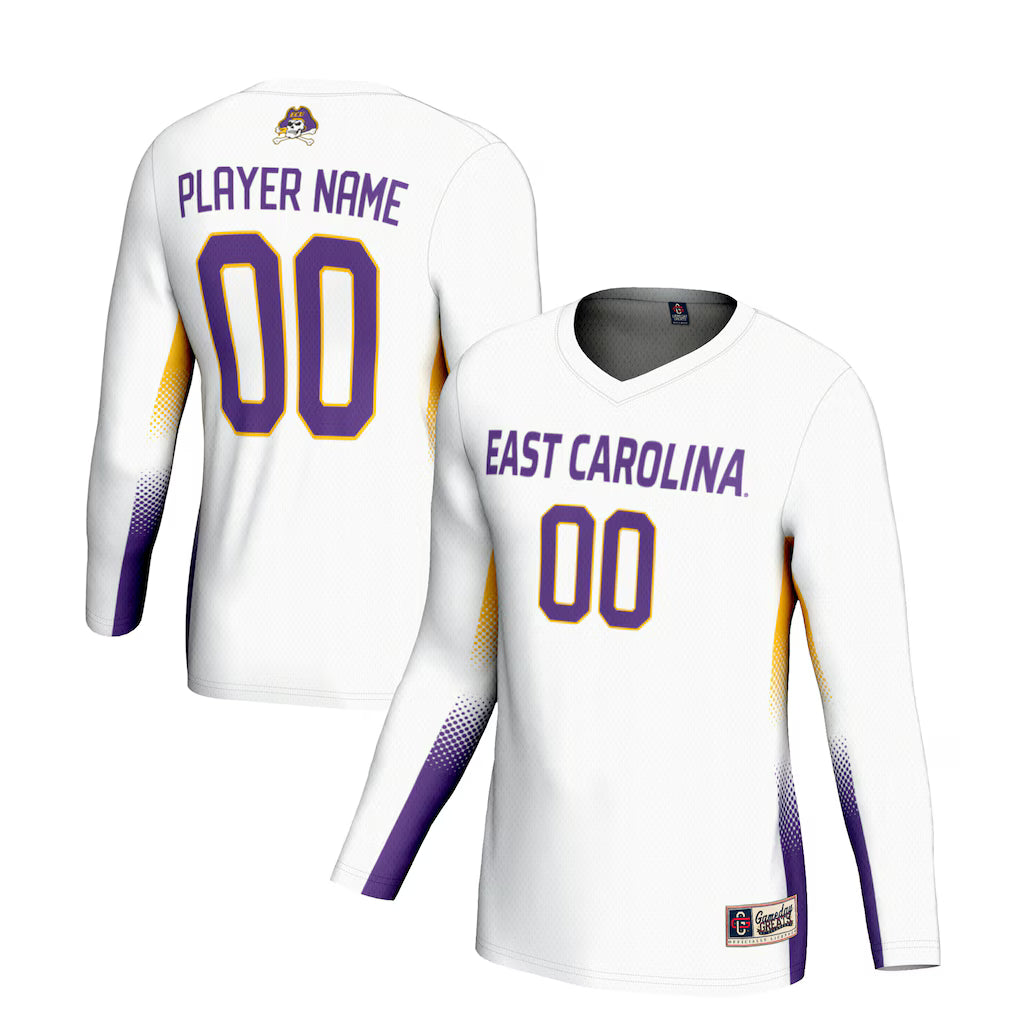 ECU Pirates GameDay Greats NIL Lightweight Volleyball Jersey - White -