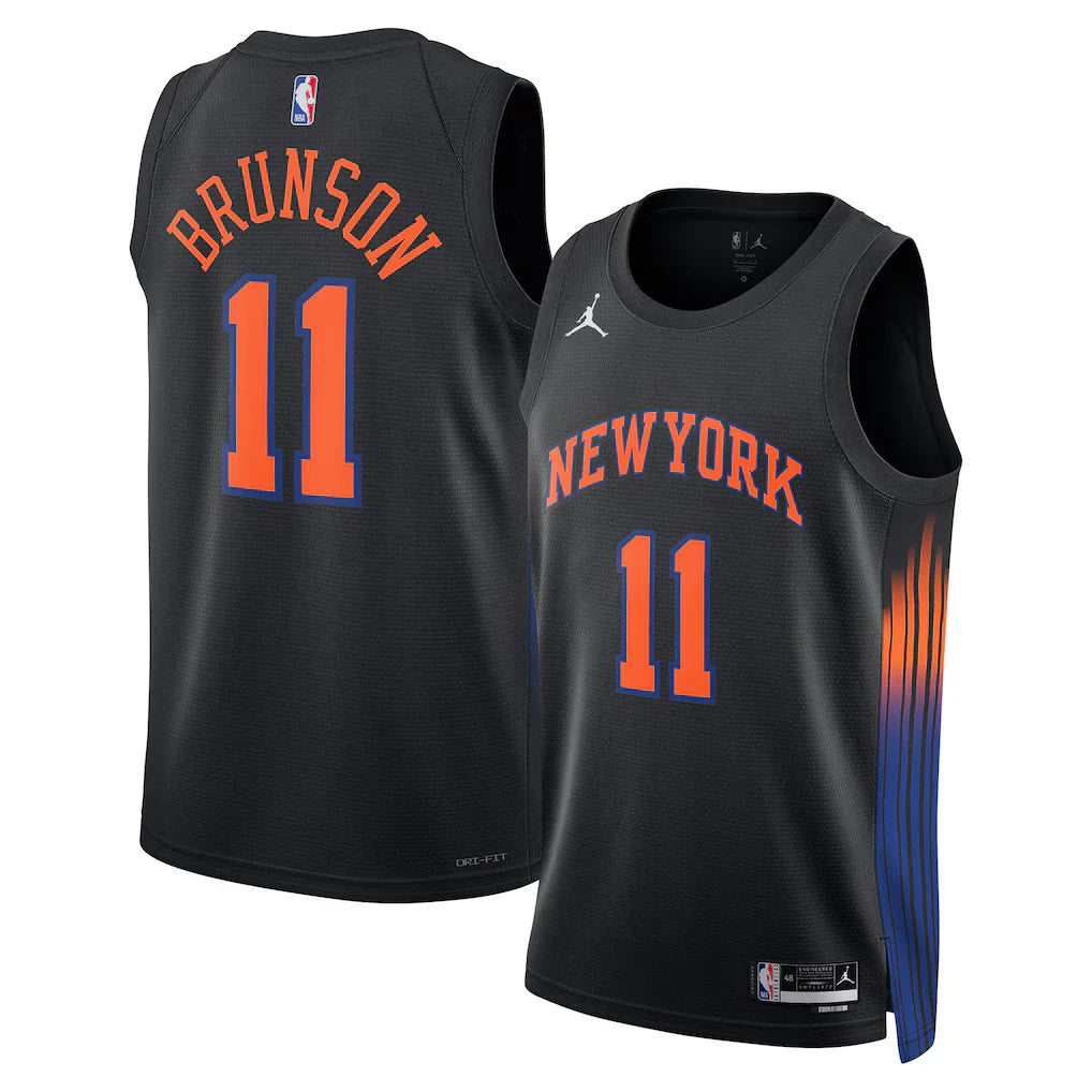Jalen Brunson New York Knicks Swingman Jersey - Statement Edition - Black