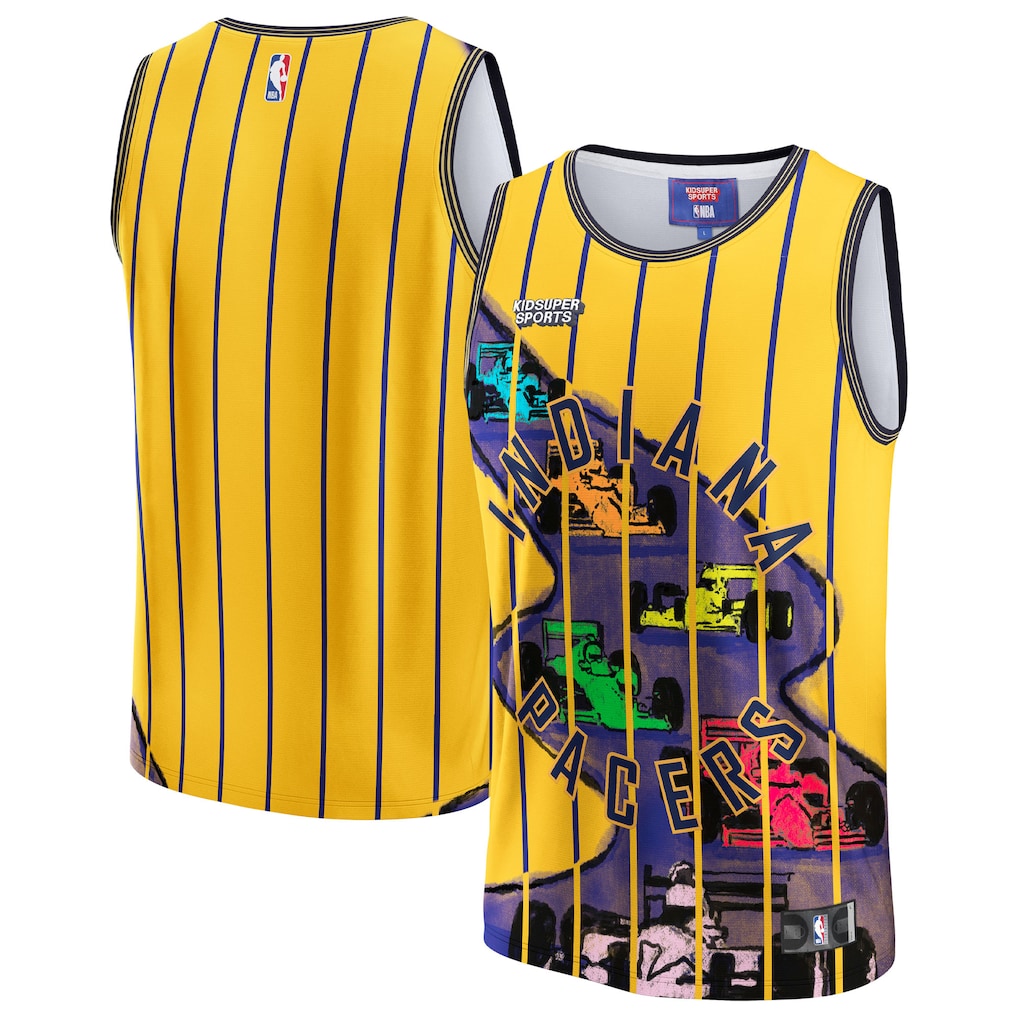 Indiana Pacers & KidSuper Studios by Fanatics Hometown Jersey - Gold