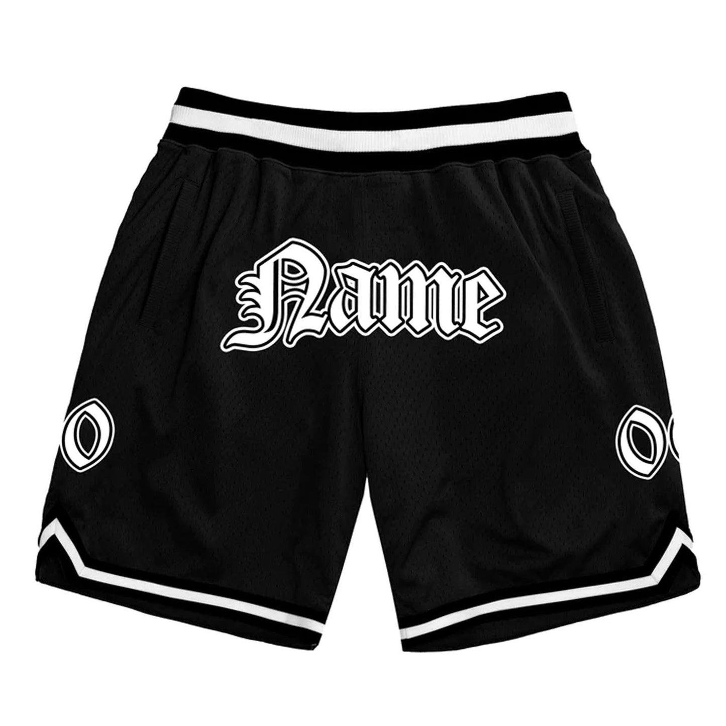 Black-White San Andreas Basketball Shorts