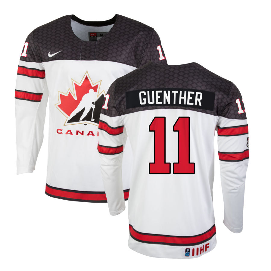 2023 IIHF Team Canada Dylan Guenther 11 World Junior Jersey