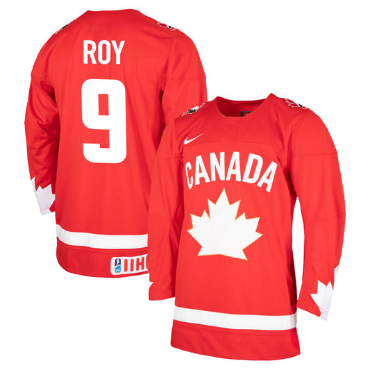 2023 IIHF Team Canada Joshua Roy 9 World Junior Jersey