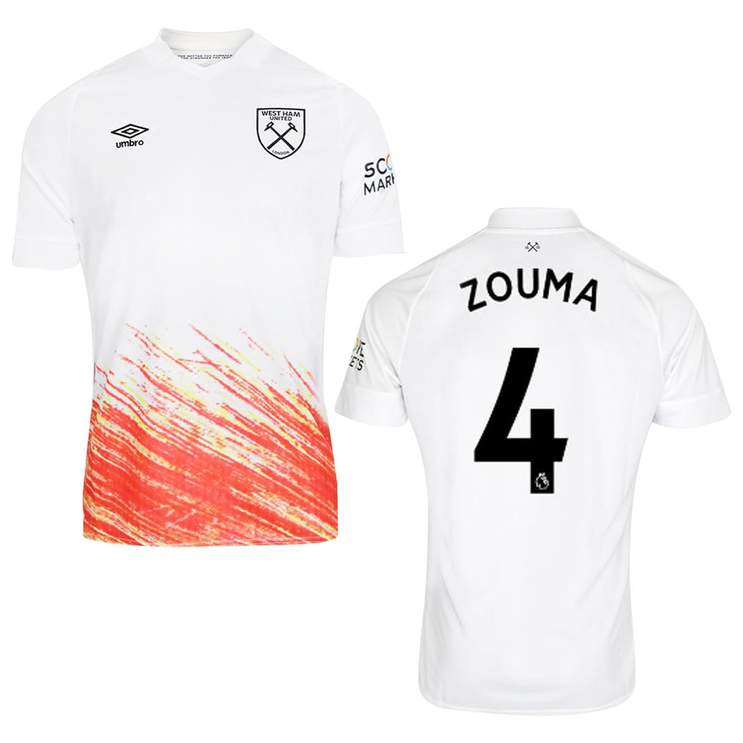 Kurt Zouma West Ham 4 Jersey