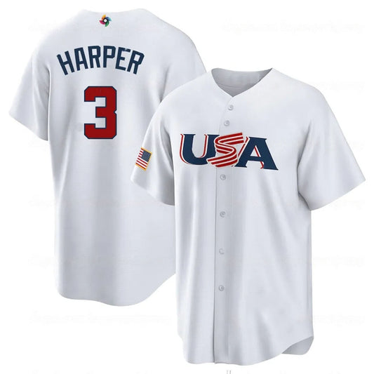 MLB Bryce Harper USA 3 Jersey