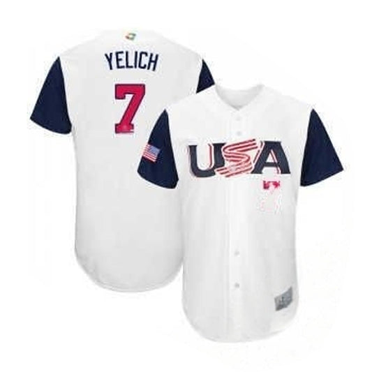 MLB Christian Yelich USA 7 Jersey