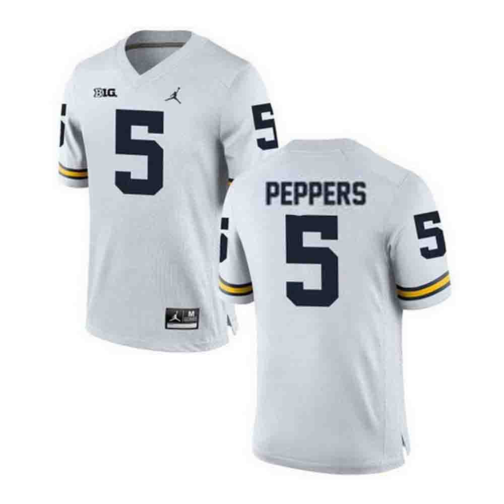 NCAA Jabrill Peppers Michigan Wolverines 5 Jersey