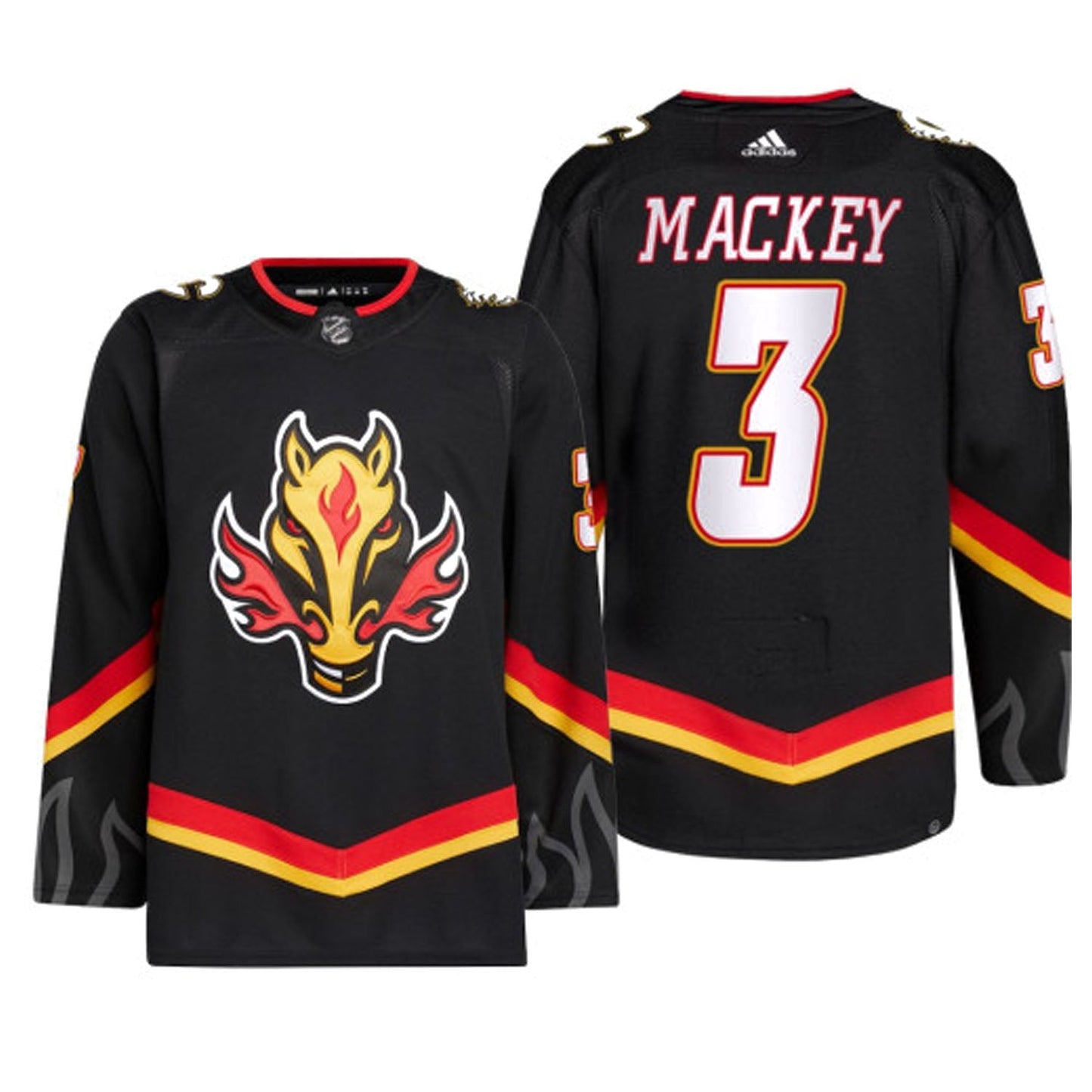 NHL Connor Mackey Calgary Flames 3 Jersey