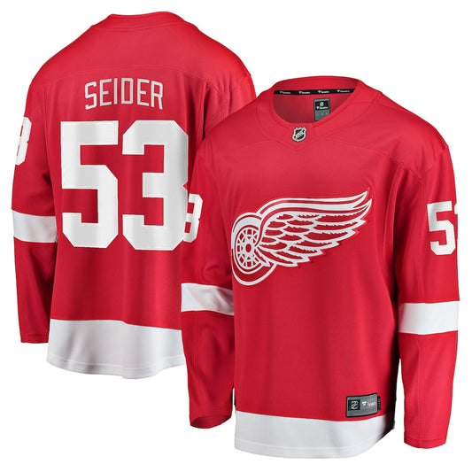 NHL Moritz Seider Detroit Red Wings 53 Jersey
