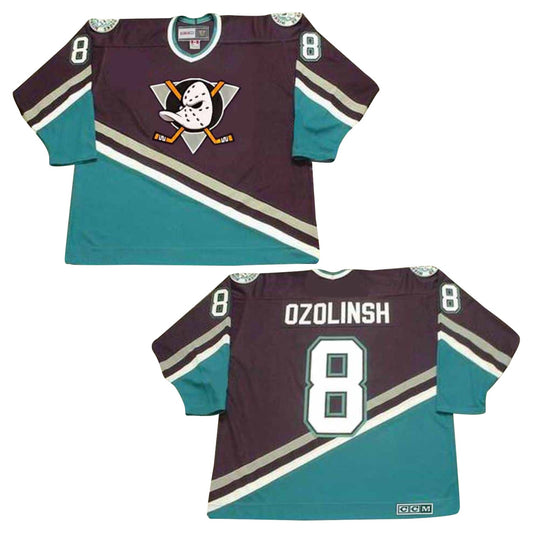NHL Sandis Ozolinsh Anaheim Mighty Ducks 8 Jersey