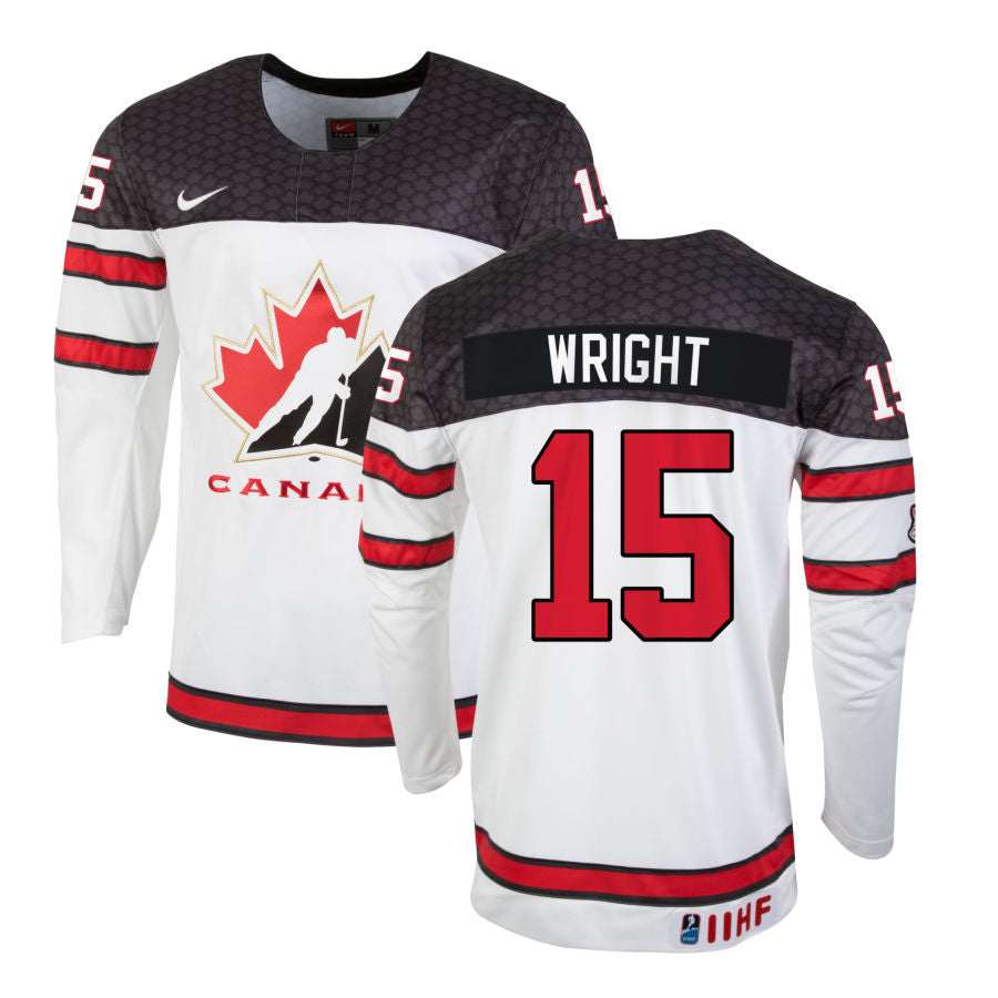 2023 IIHF Team Canada Shane Wright 15 World Junior Jersey