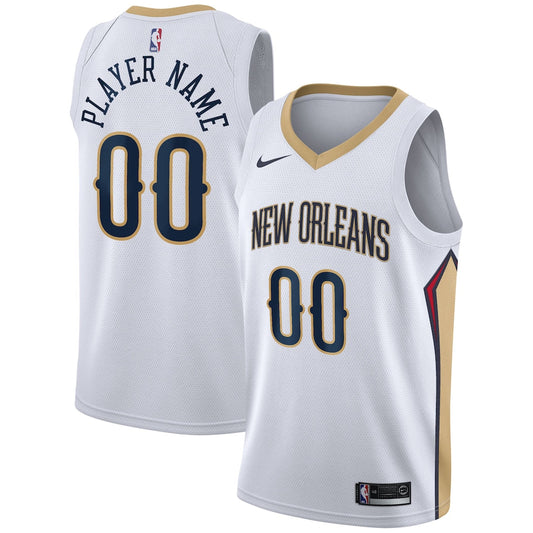 New Orleans Pelicans 2025/26 Swingman Custom Jersey - Association Edition - White