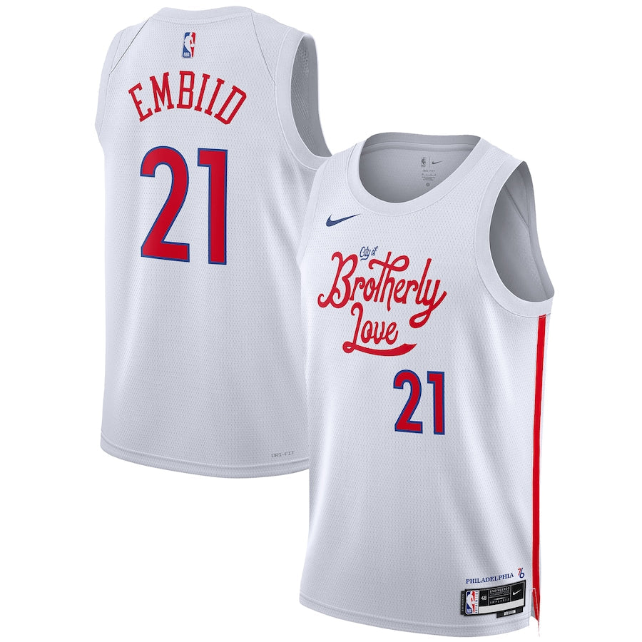 Basketball Joel Embiid Philadelphia 76ers 21 Jersey