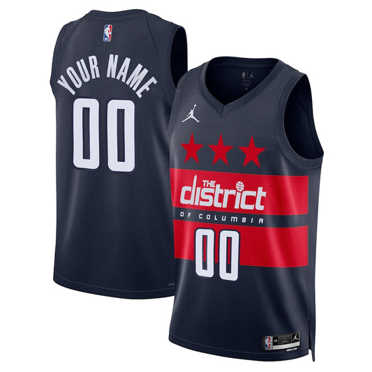 Washington Wizards 2025/26 Custom Swingman Jersey - Statement Edition - Navy
