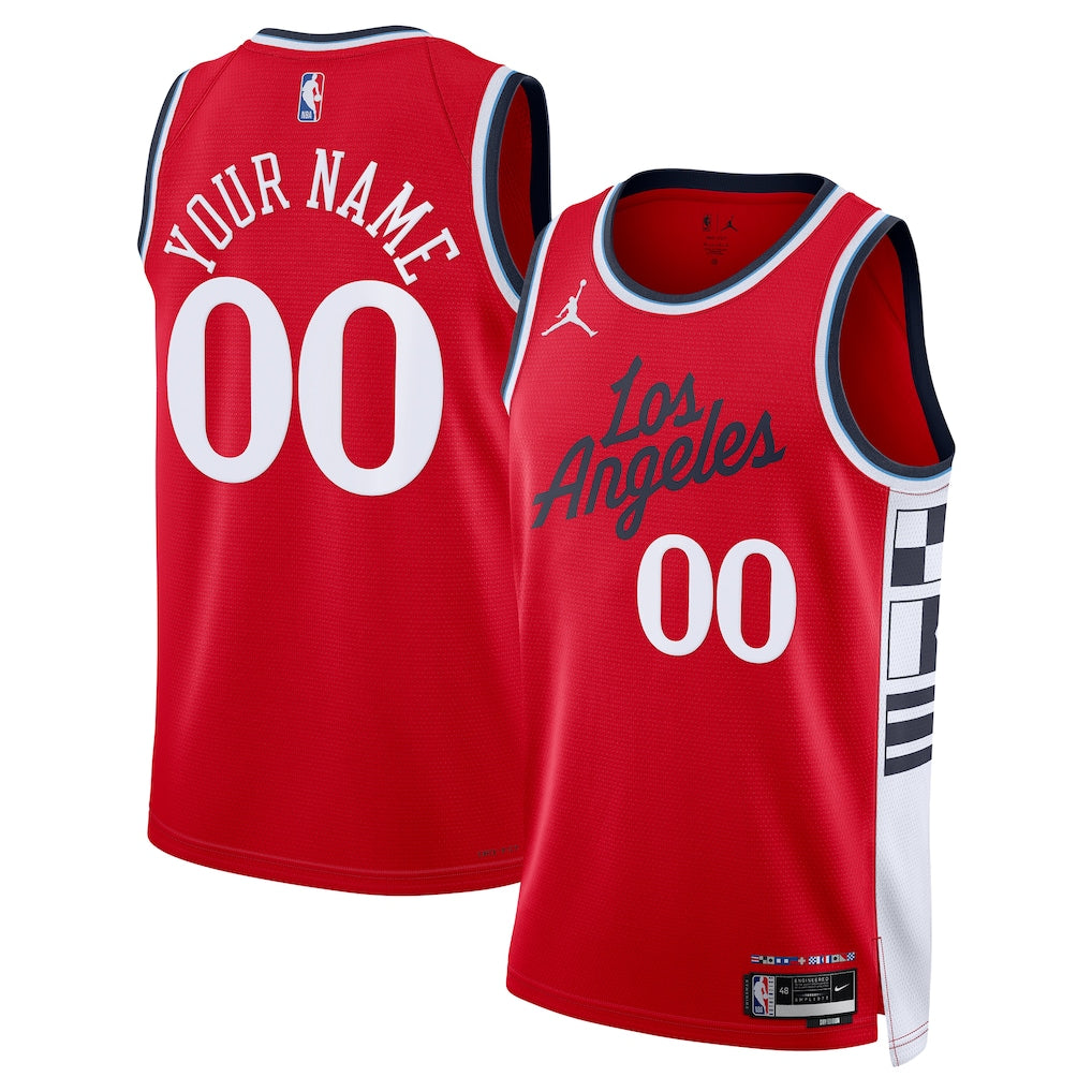 LA Clippers 2025/26 Custom Swingman Jersey - Statement Edition - Red